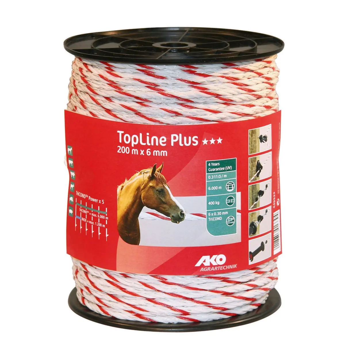 Ako Koord Topline Plus Wit/Rood 1