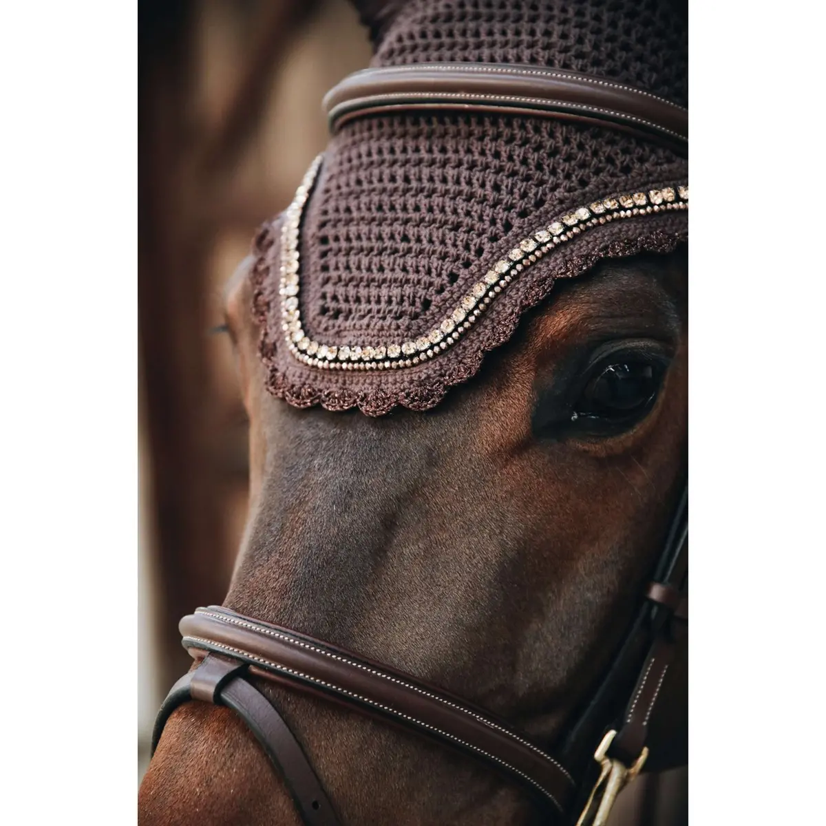 Kentucky Oornetje Wellington Stone & Pearl Dark Brown 1