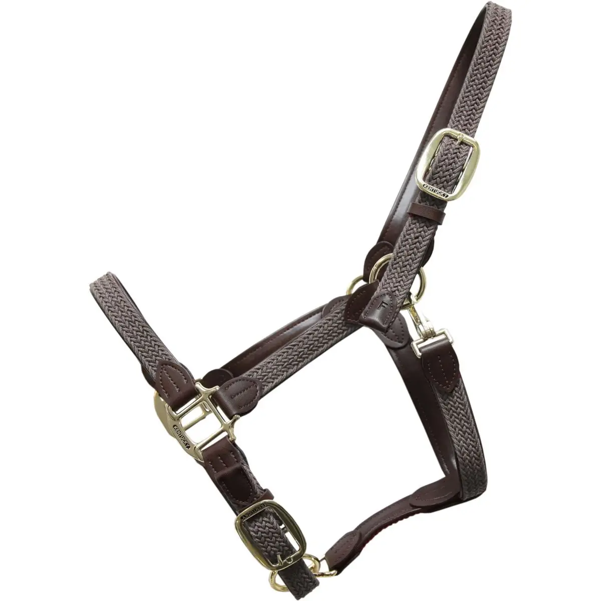 Kentucky Halster Gevlochten Nylon Grey 1