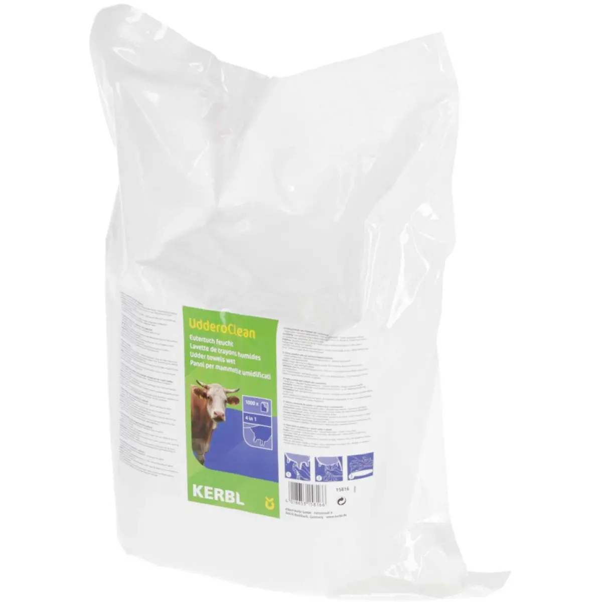 Kerbl Udderoclean Uierdoek Vochtig Navulverpakking 1000 Vel 1