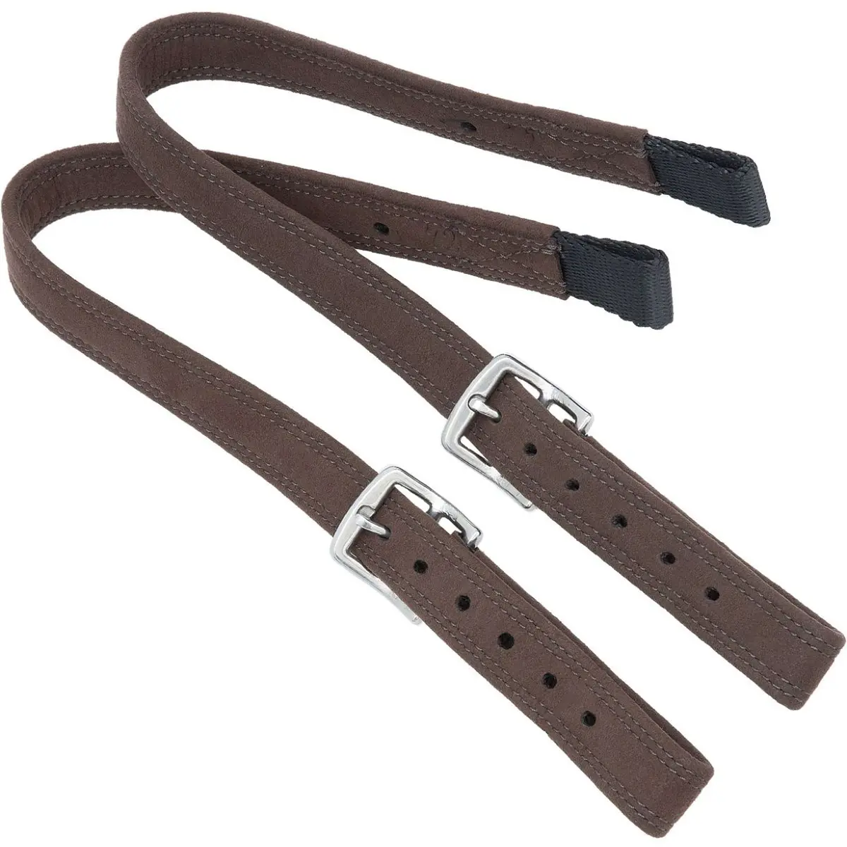 Kieffer Stijgbeugelriemen Mono Velours Dressuur Donkerbruin 1