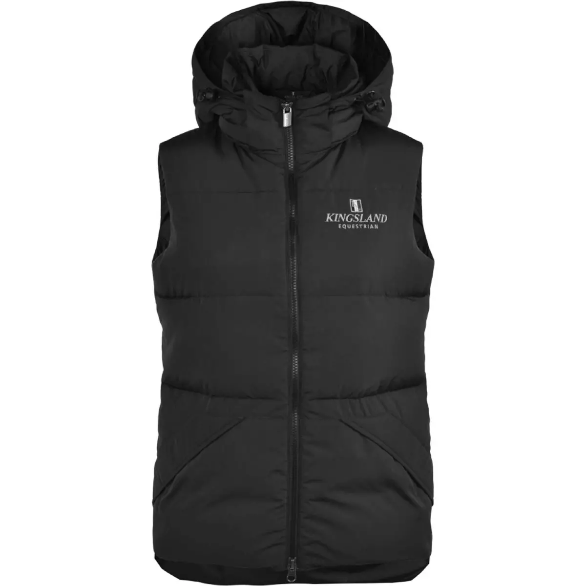 Kingsland Bodywarmer Classic Met Capuchon Unisex Zwart 1