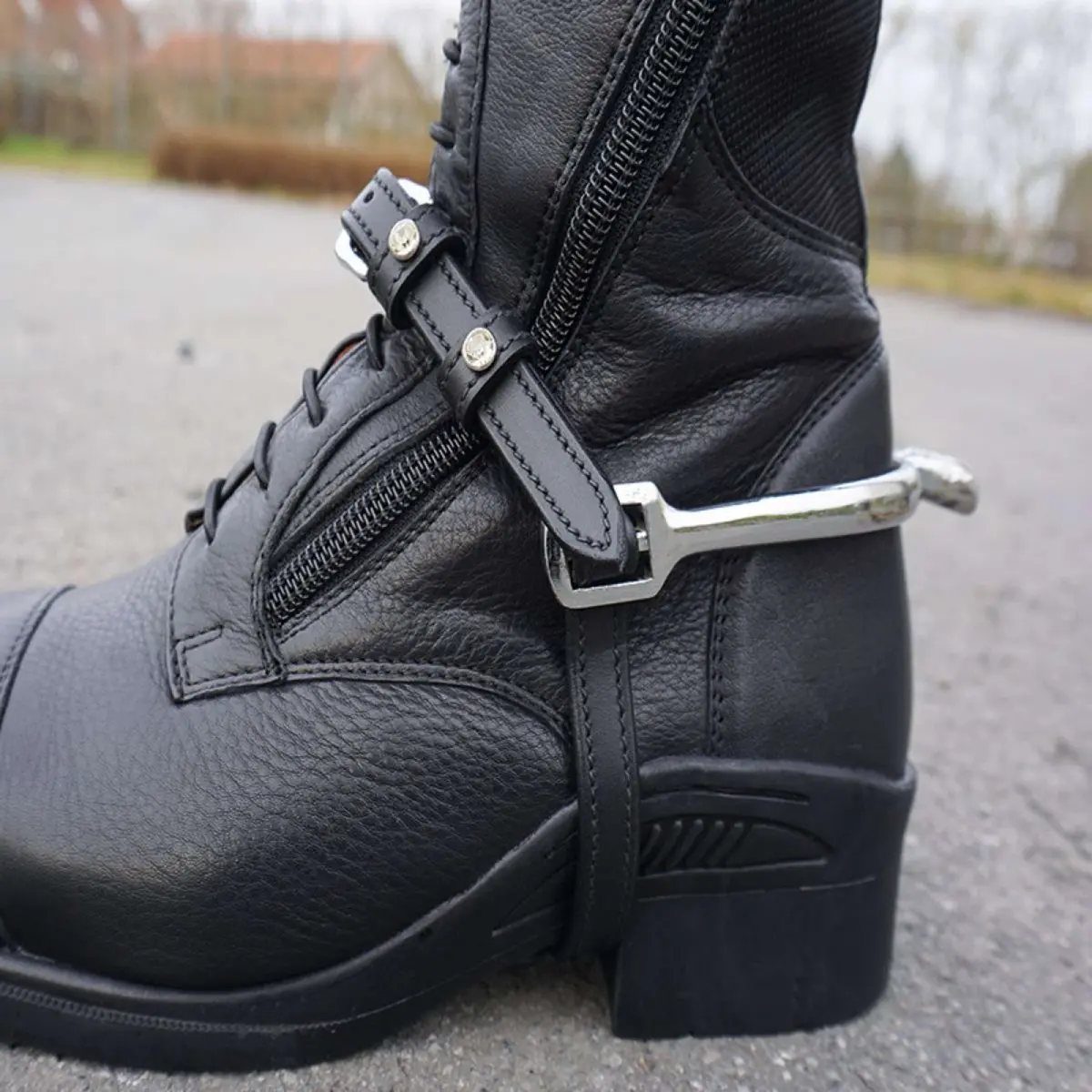 Kavalkade Sporenriempjes Crystal Zwart 1