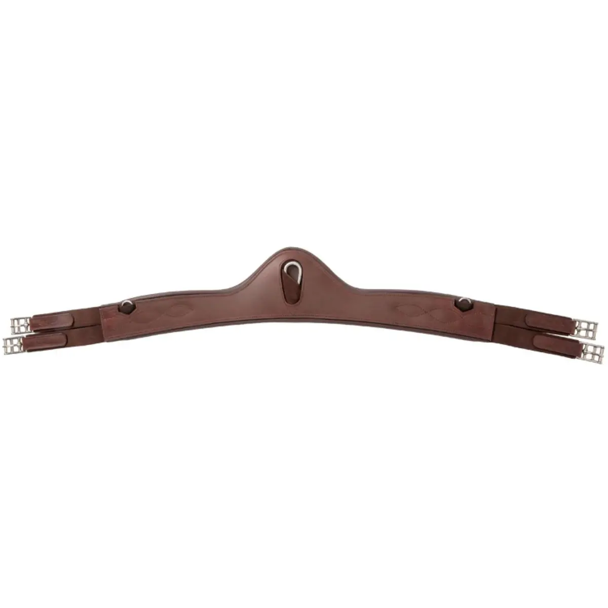 Kavalkade Dressuursingel Atlas Oiled Leather Met Elastiek Bruin 1