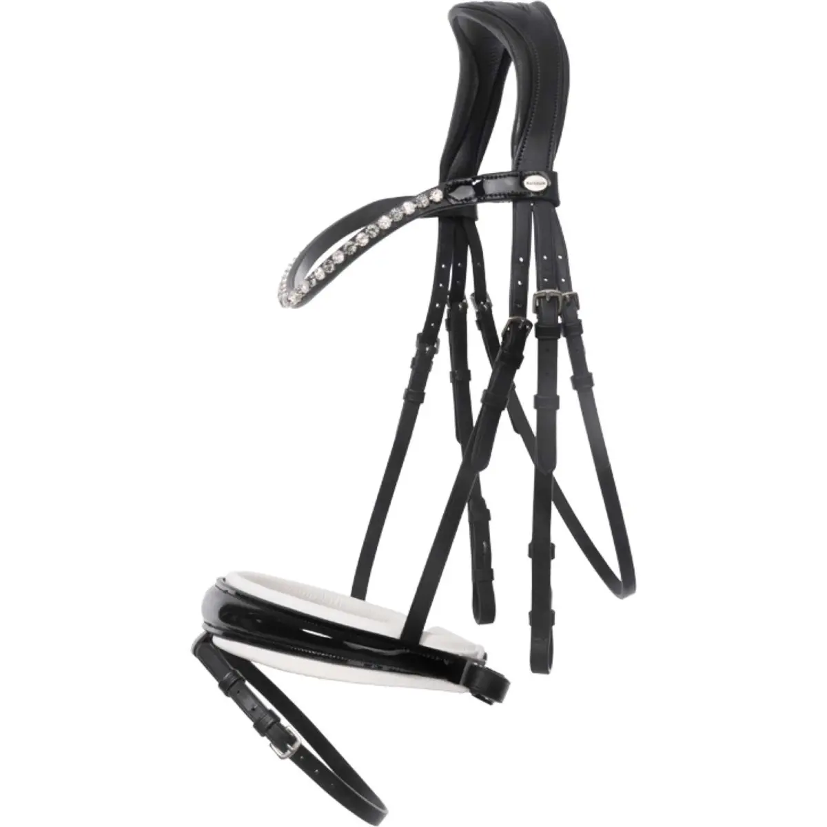 Kavalkade Hoofdstel Liliana Zwart/Patent/Wit 1