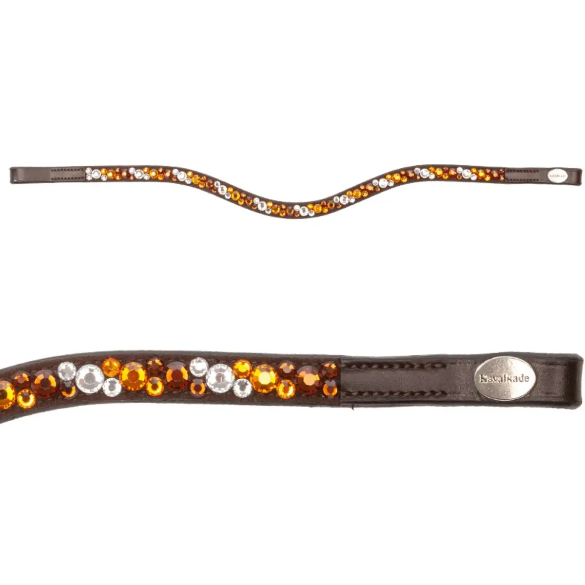Kavalkade Frontriem Sparkle Bruin 1