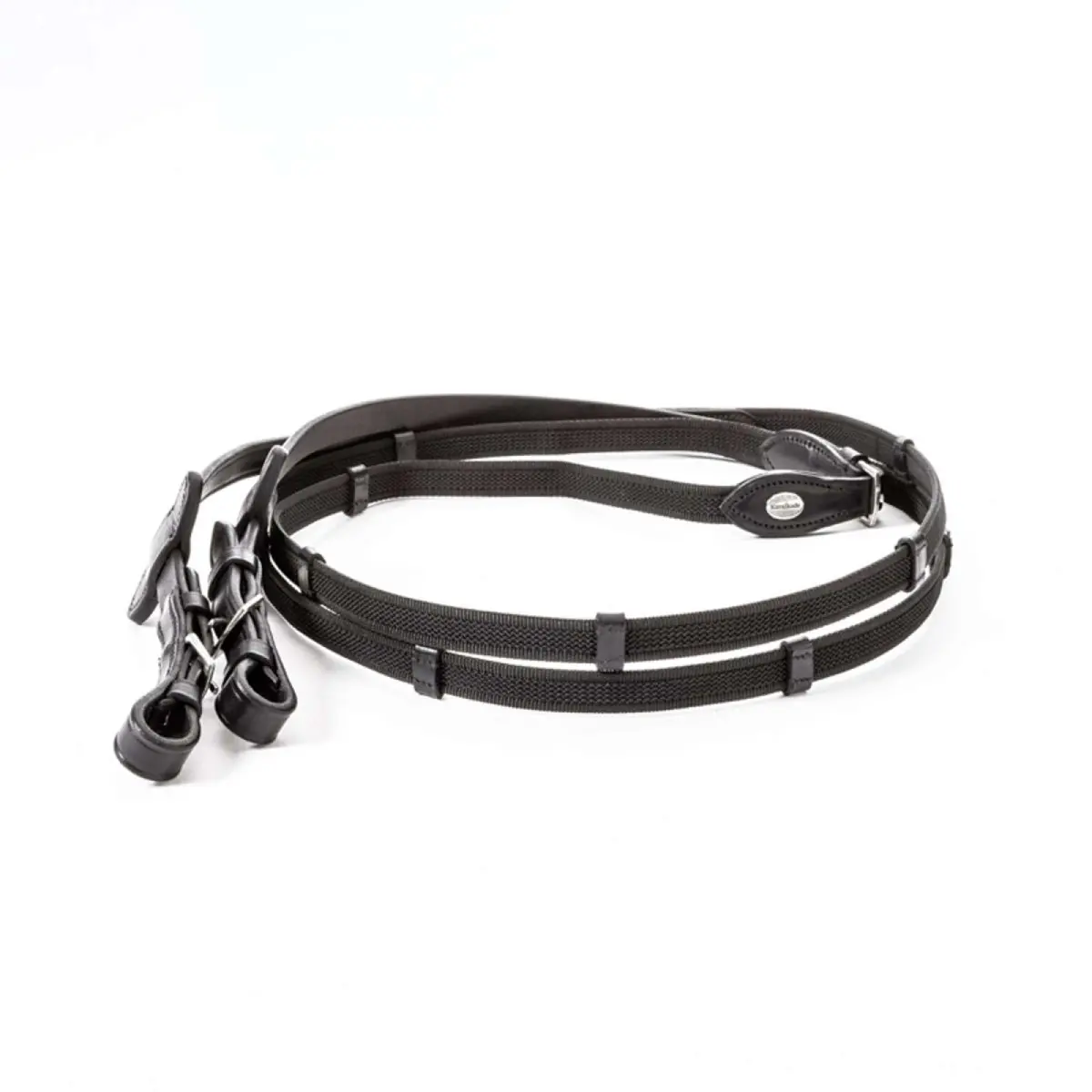 Kavalkade Teugel Met Stopjes 16Mm Zwart 1