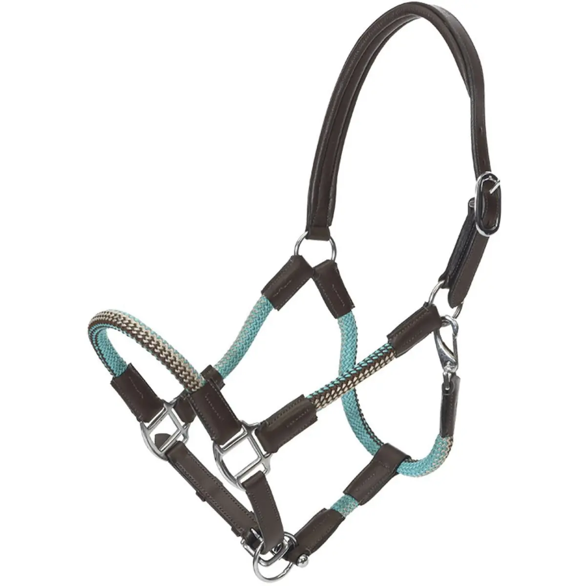 Kavalkade Halster Cavo Bruin/Turkoois 1