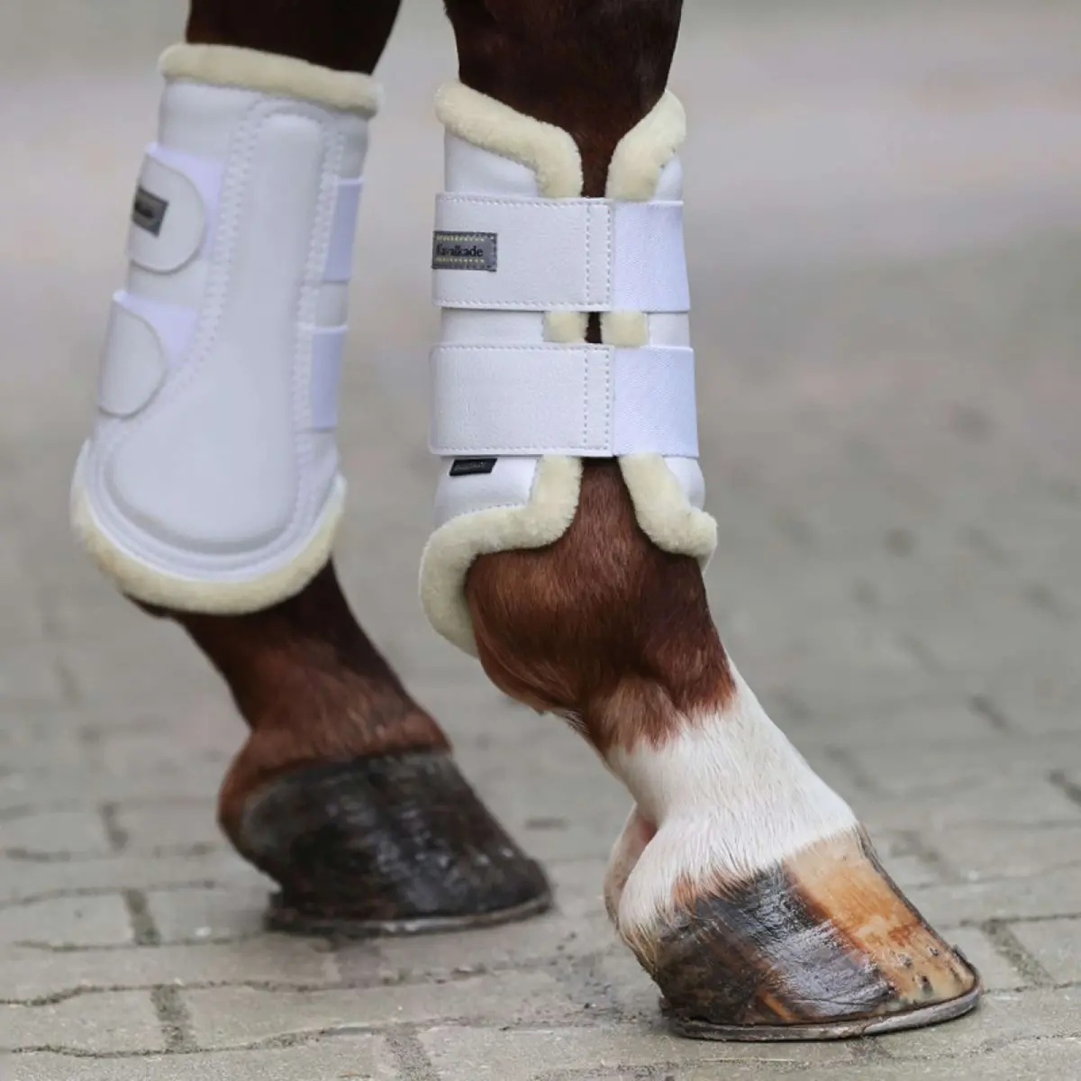 Kavalkade Dressage Boots Met Imitatiebont Wit 1