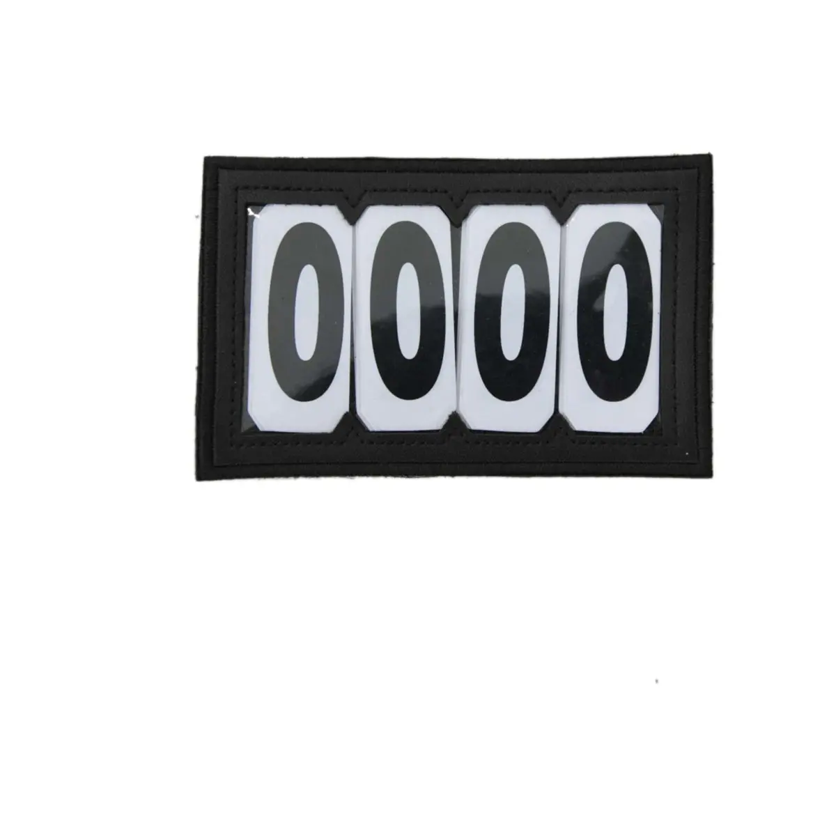 Kentucky Startnummers Velcro Pvc Zwart 1