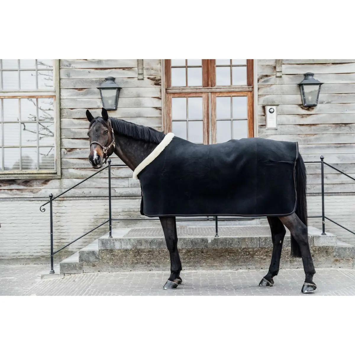 Kentucky Zweetdeken Show Fleece Heavy Zwart 1