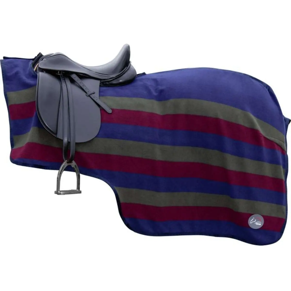 Hkm Uitrijdeken Professional Donkergroen/Wijnrood/Donkerblauw 1