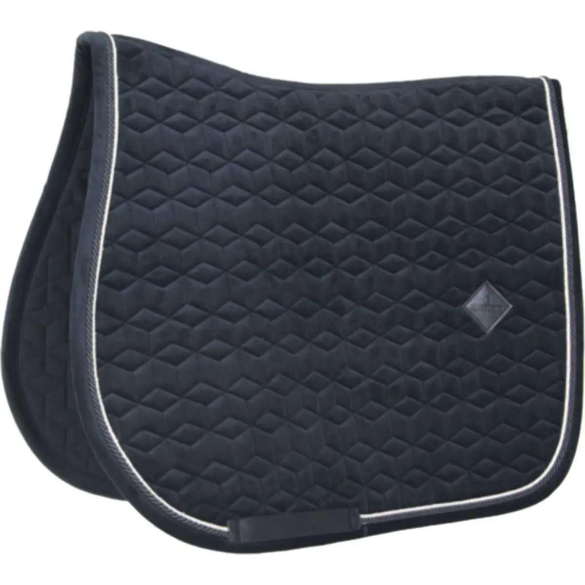Kentucky Zadeldekje Basic Velvet Springen Zwart 1
