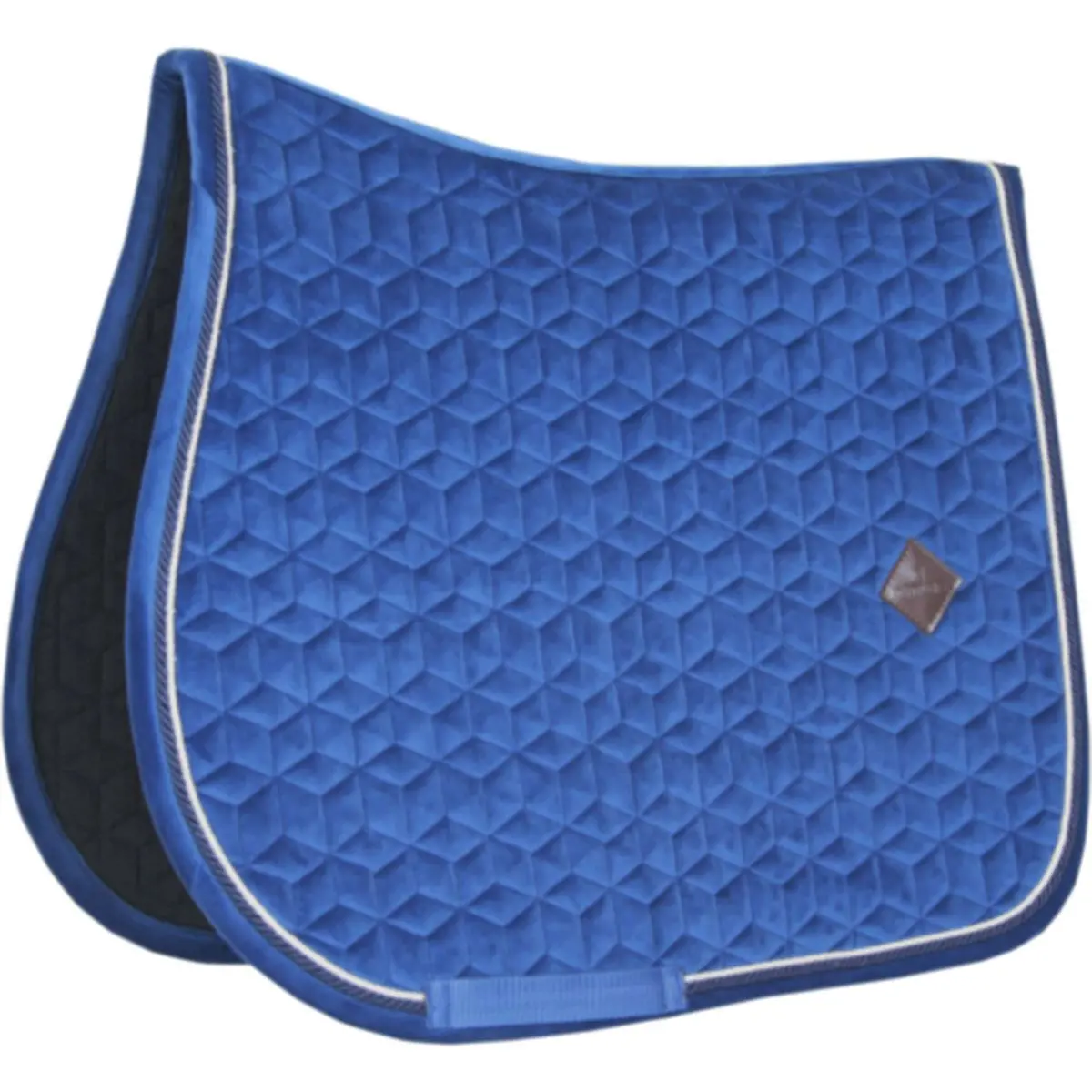 Kentucky Zadeldekje Basic Velvet Springen Navy 1