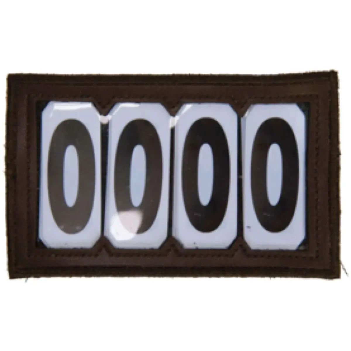 Kentucky Startnummers Velcro Pvc Bruin 1
