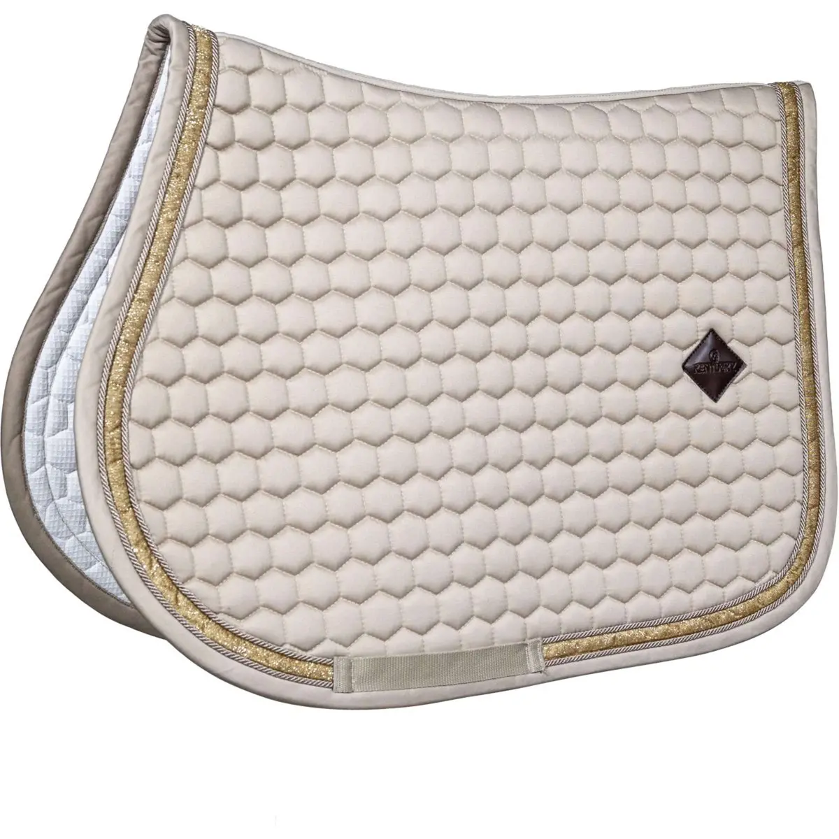 Kentucky Zadeldekje Glitter Springen Beige 1