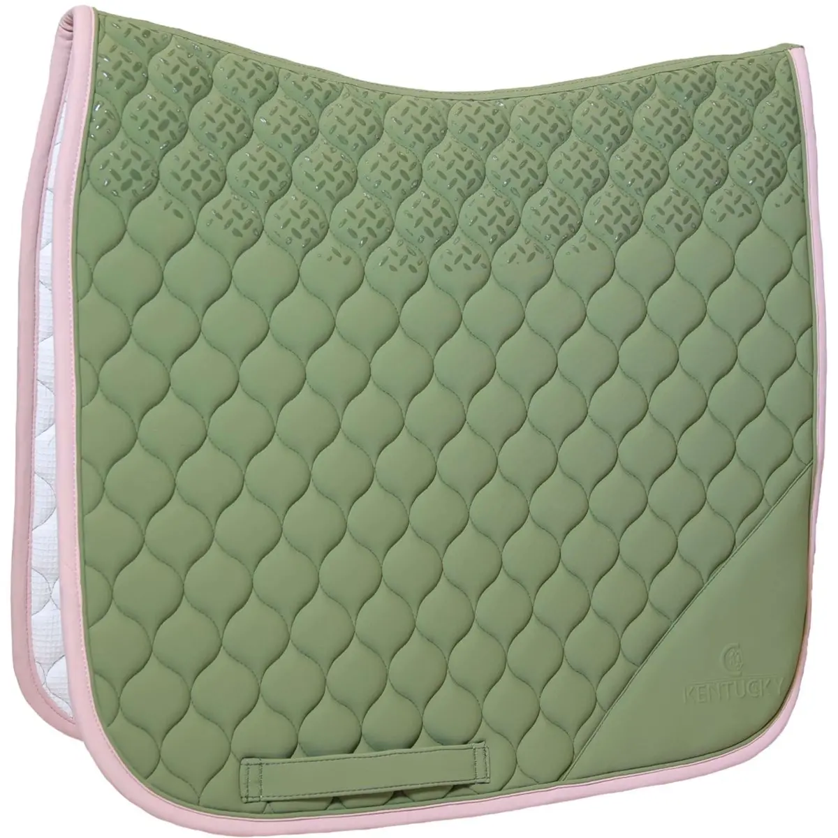 Kentucky Zadeldekje Softshell Onion Quilt Dressuur Kaki/Oud Roze 1