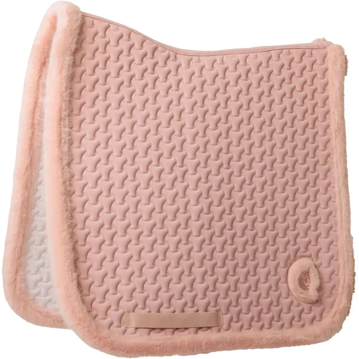 Kentucky Zadeldekje Fake Fur Onion Quilt Dressuur Oud Roze 1