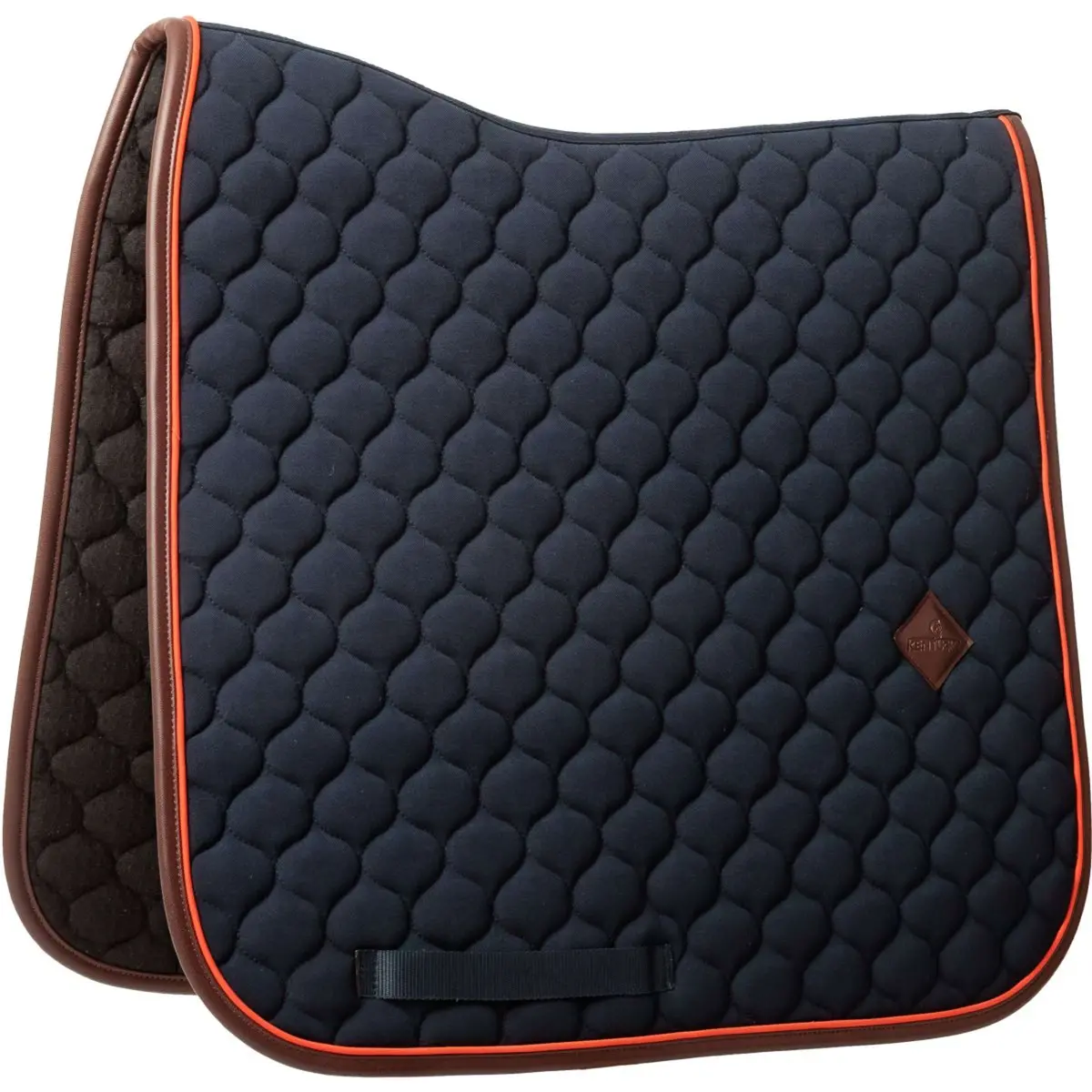 Kentucky Zadeldekje Onion Quilt Leather Neon Dressuur Navy 1