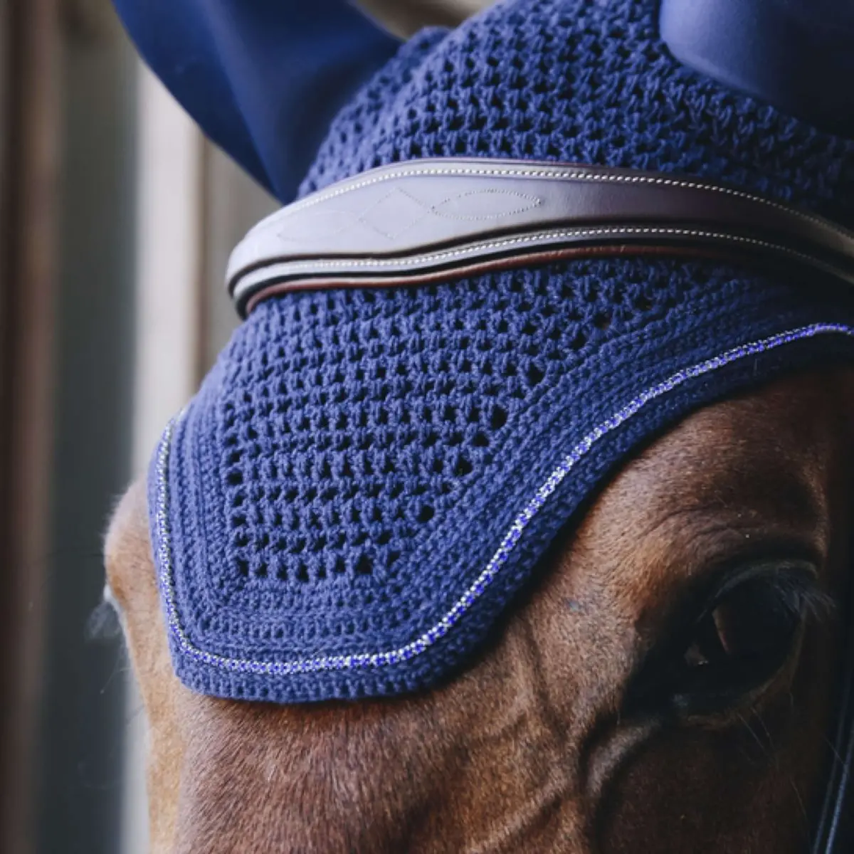 Kentucky Oornetje Wellington Sparkling Soundless Dark Navy 1