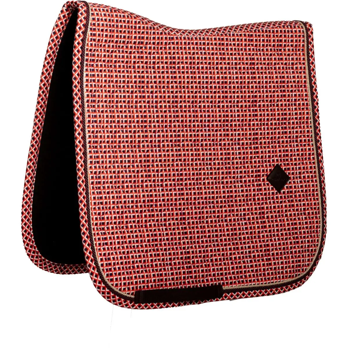 Kentucky Zadeldekje Velvet Check Dressuur Paars 1