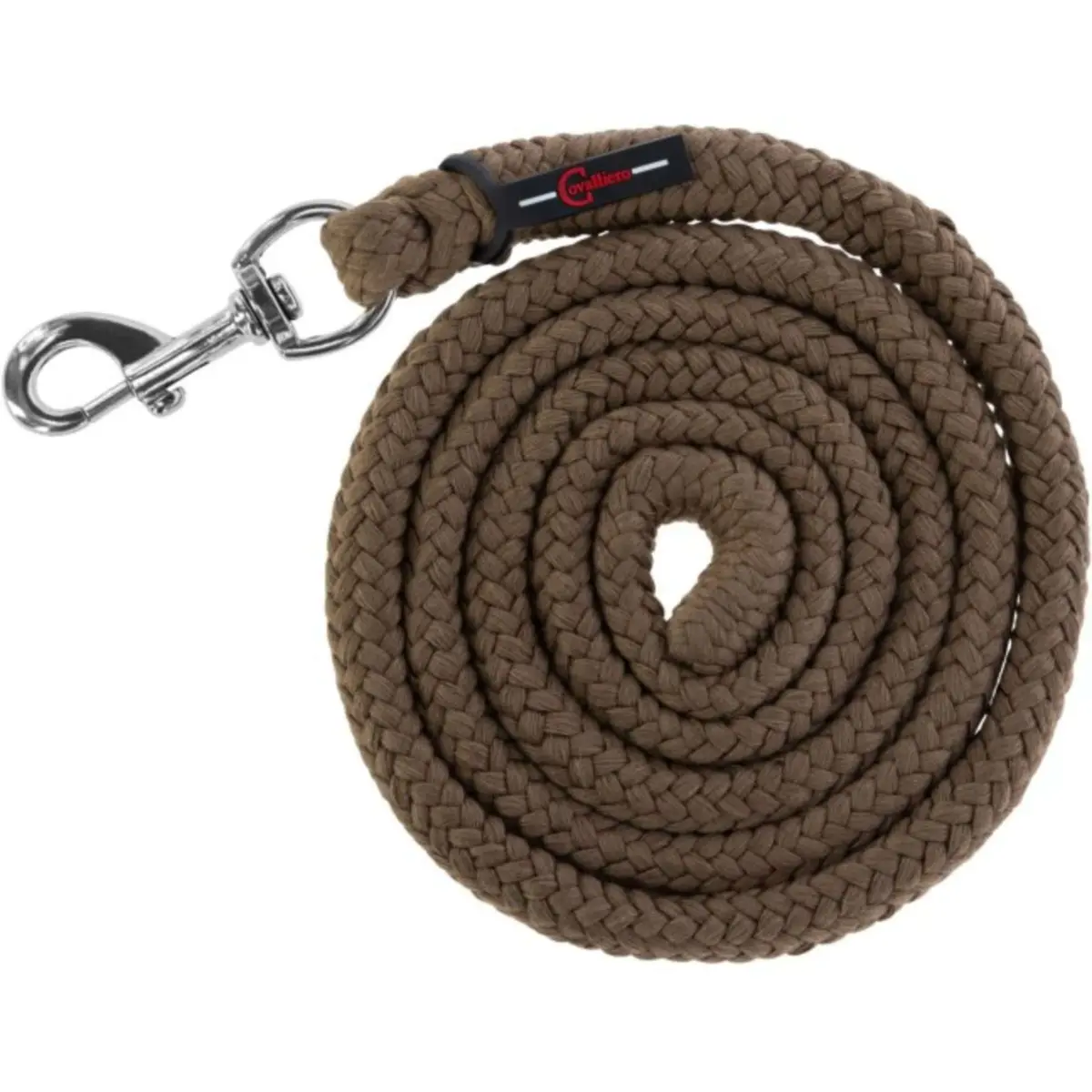 Covalliero Halstertouw Classicsoft Met Musketonhaak Cappuccino 1