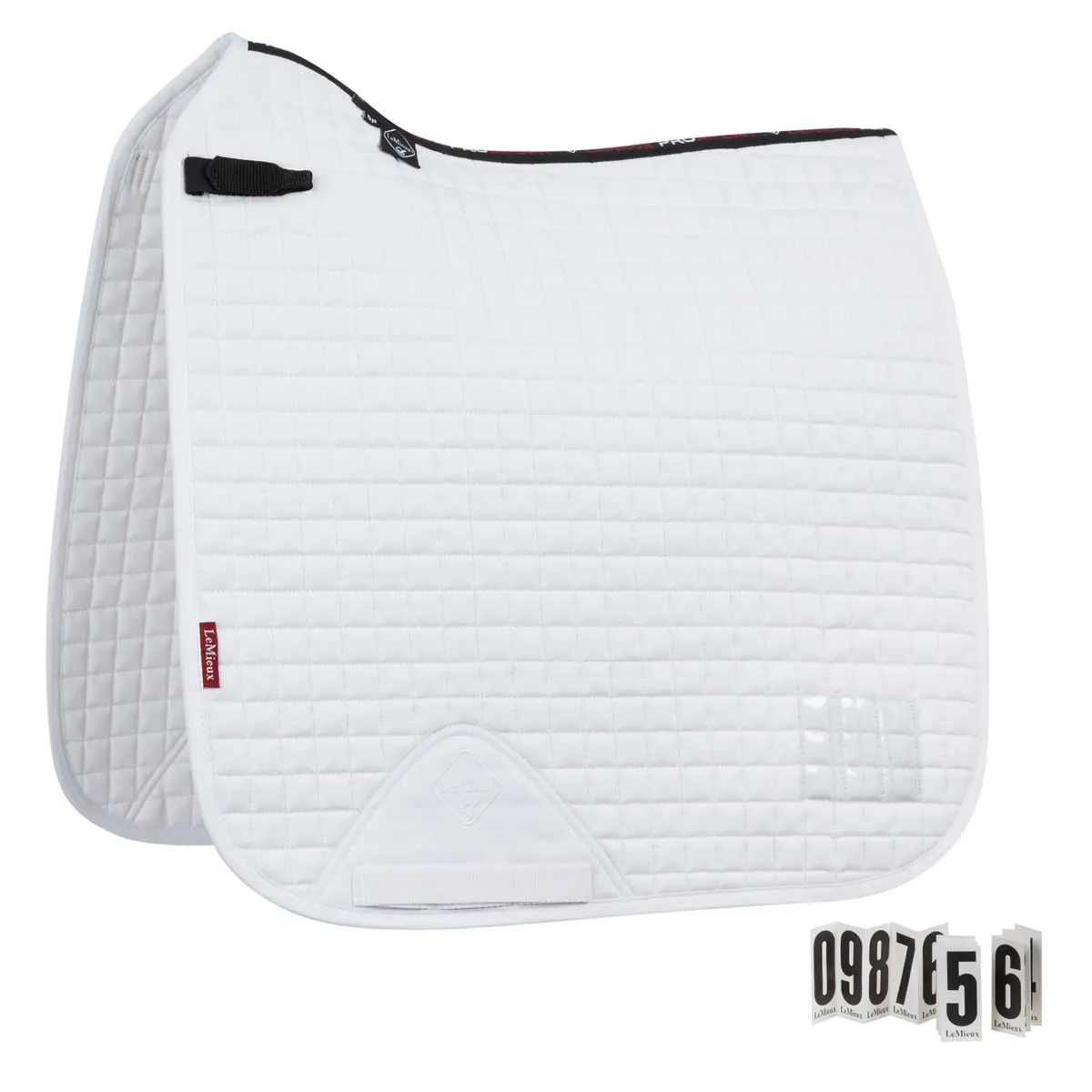 Lemieux Dressuurzadeldekje Prosport Competition Sq Wit 1