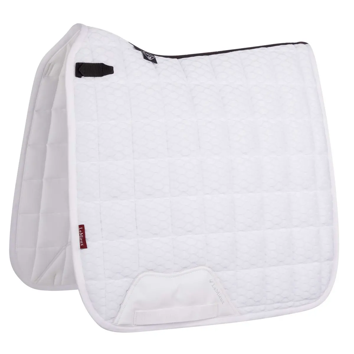 Lemieux Zadeldekje Carbon Mesh Air Square Dressuur Wit 1