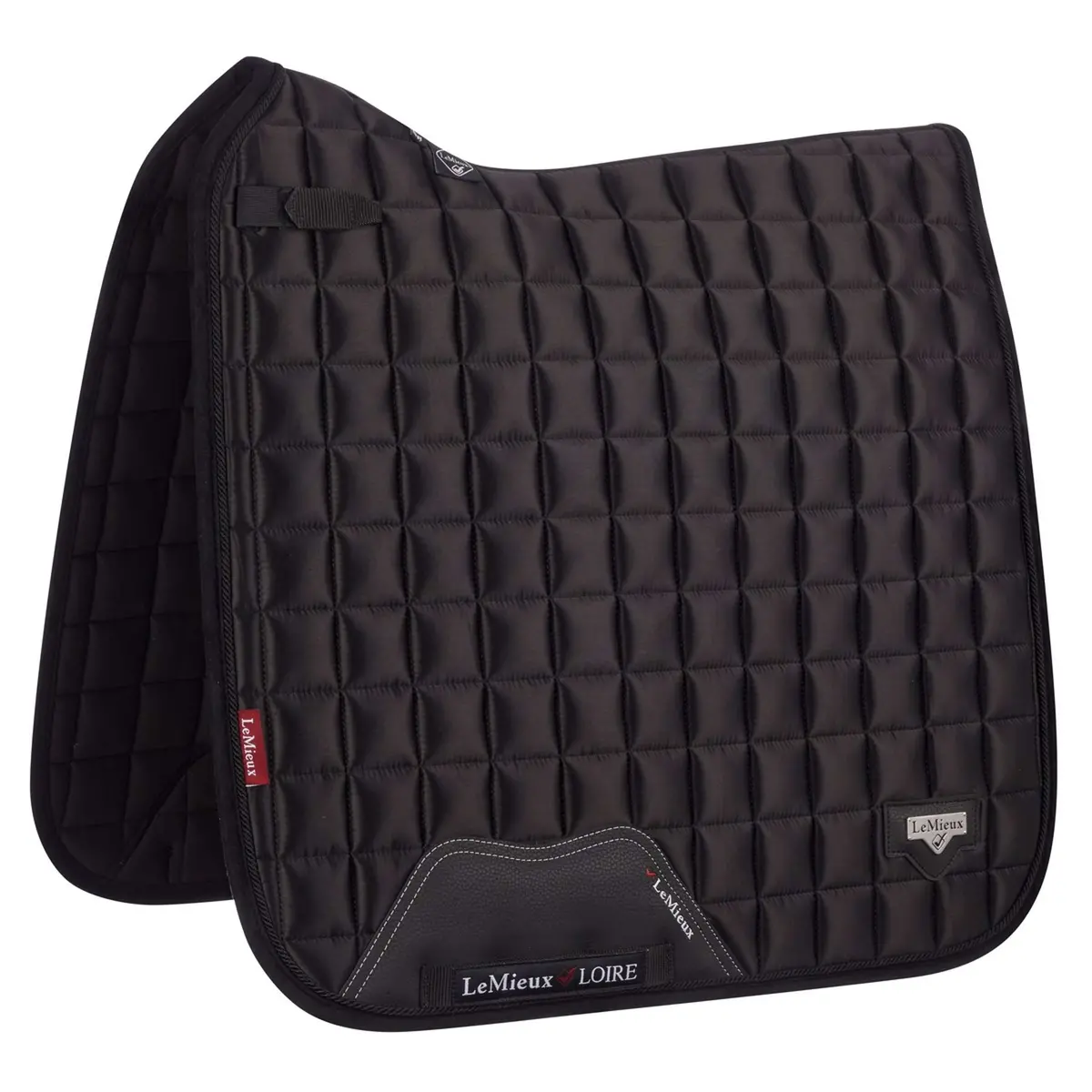 Lemieux Zadeldekje Loire Classic Satin Square Dressuur Zwart 1