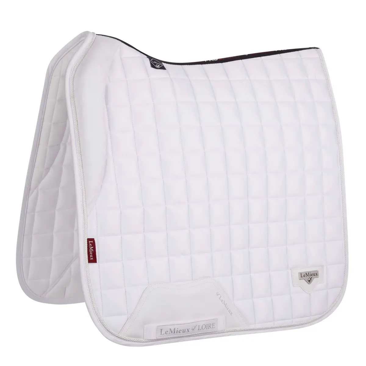 Lemieux Zadeldekje Loire Memory Satin Square Dressuur Wit 1