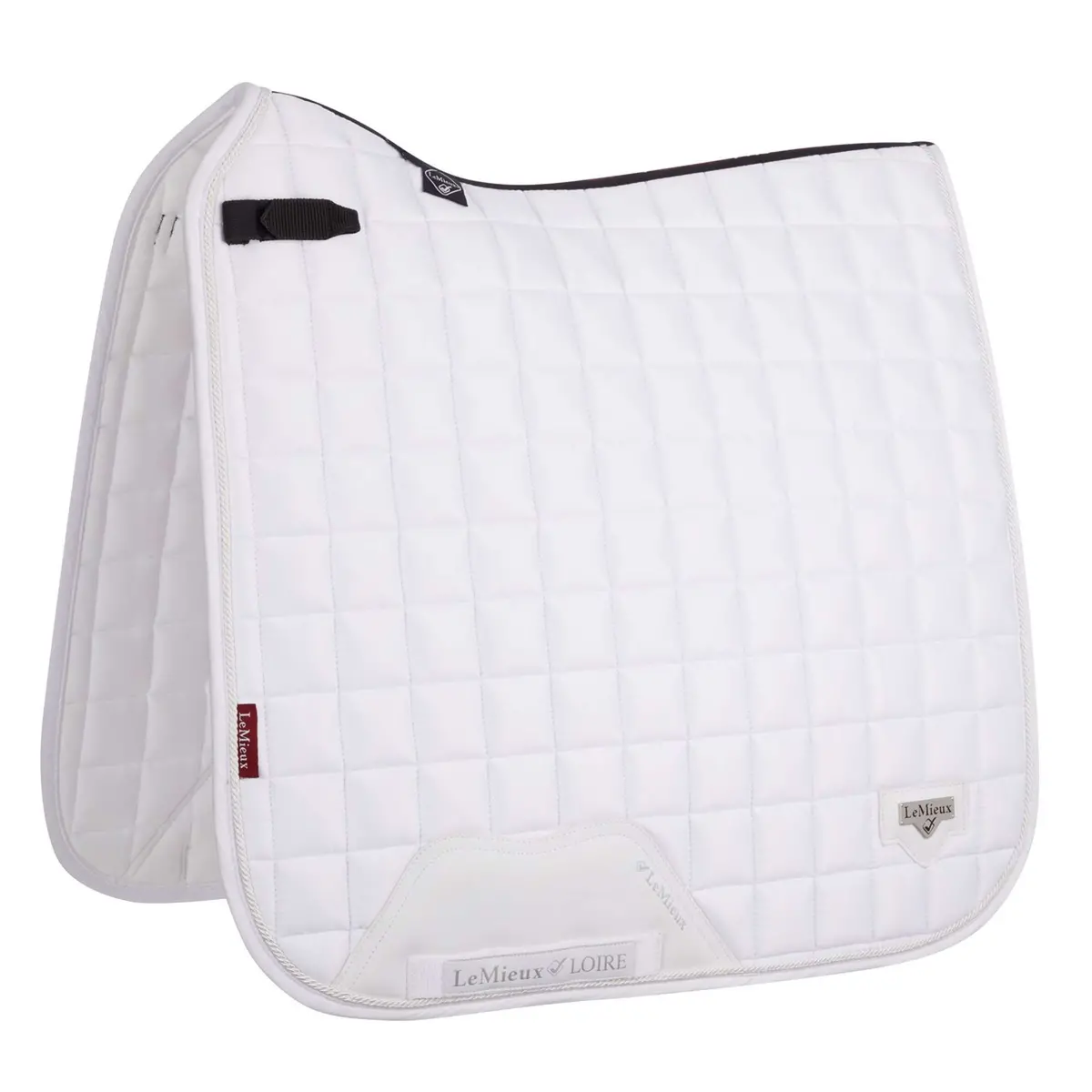 Lemieux Zadeldekje Loire Classic Satin Square Dressuur Wit 1