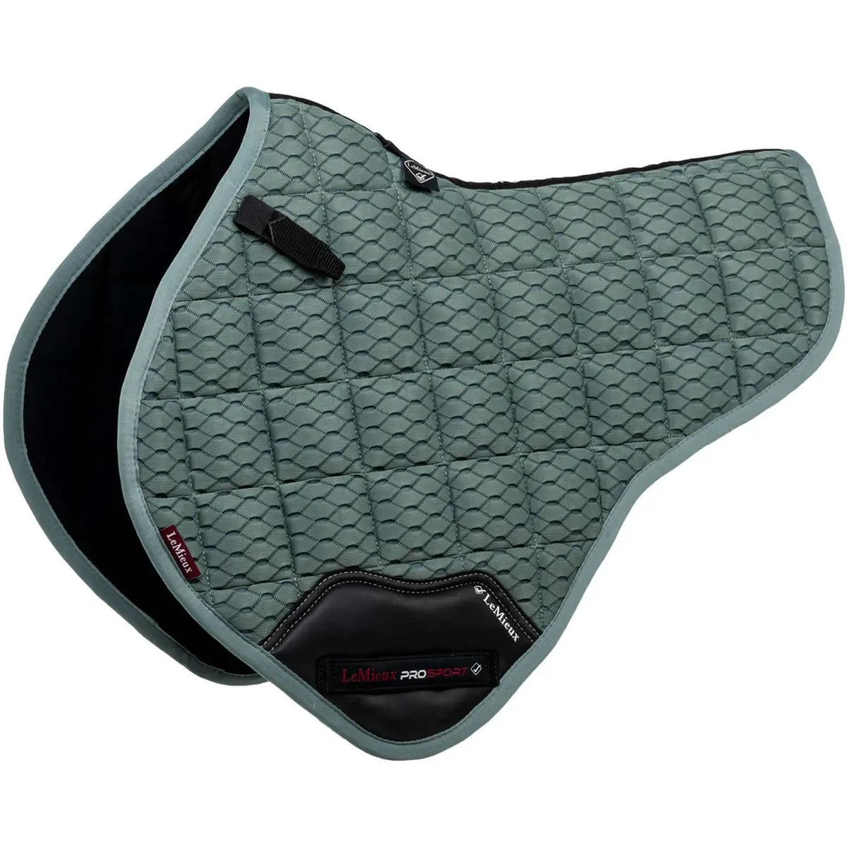 Lemieux Zadeldekje Carbon Mesh Air Half Square Cc Sage 1