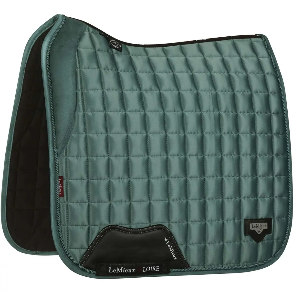 Lemieux Zadeldekje Loire Memory Satin Square Dressuur Sage 1