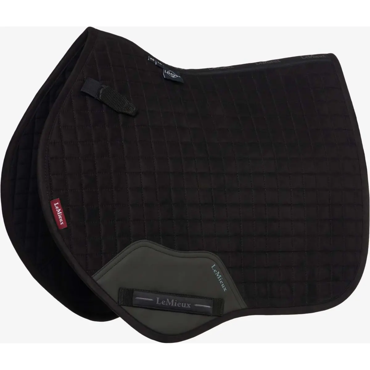 Lemieux Zadeldekje Mini Suede Square Close Contact Zwart 1