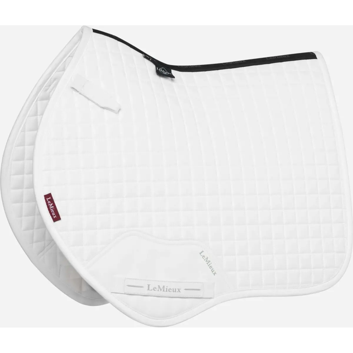 Lemieux Zadeldekje Mini Suede Square Close Contact Wit 1