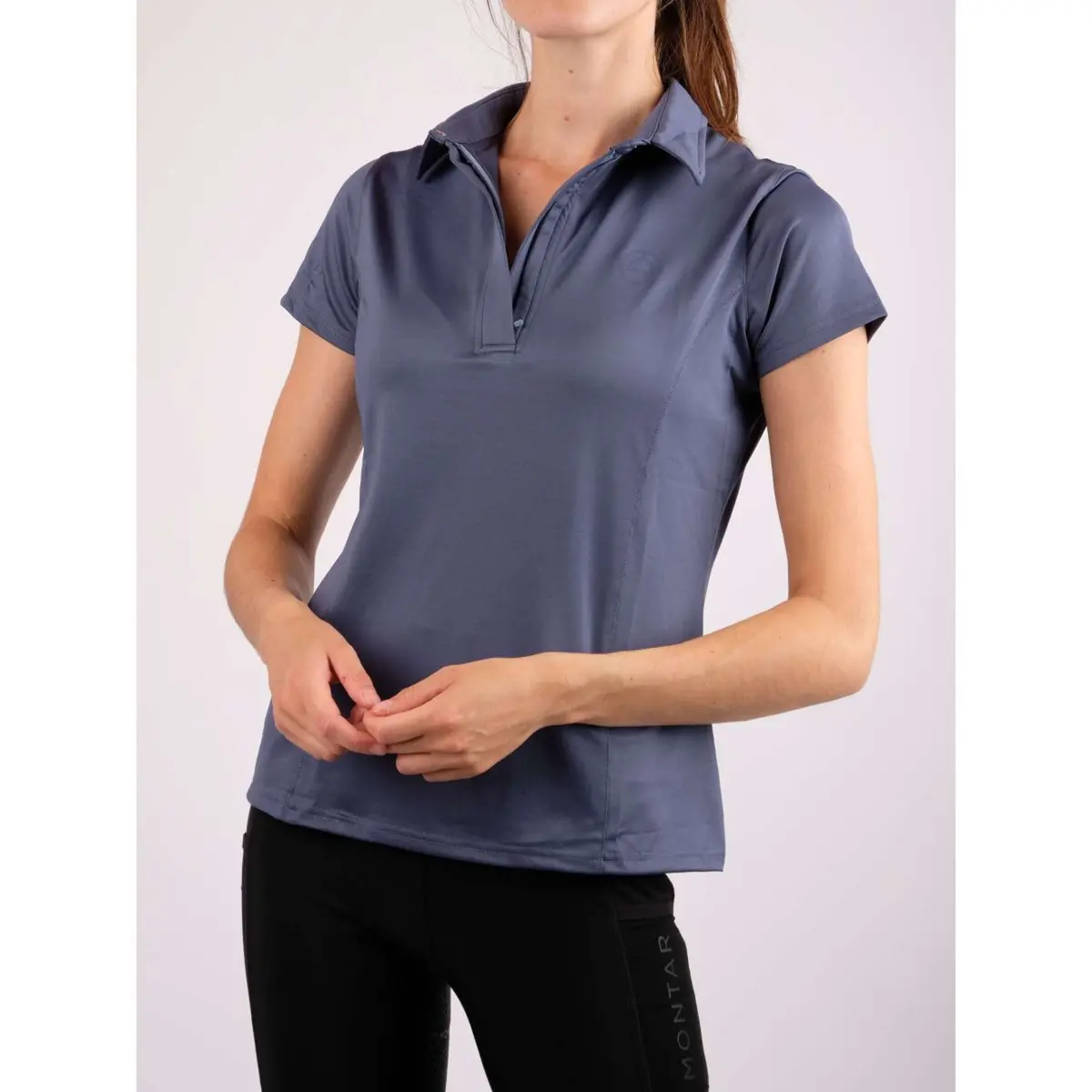 Montar Shirt Rebecca Korte Mouwen Ocean Blue 1