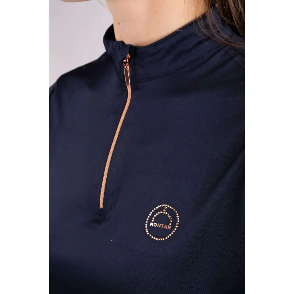 Montar Poloshirt Everly Rosegold Junior Navy 1