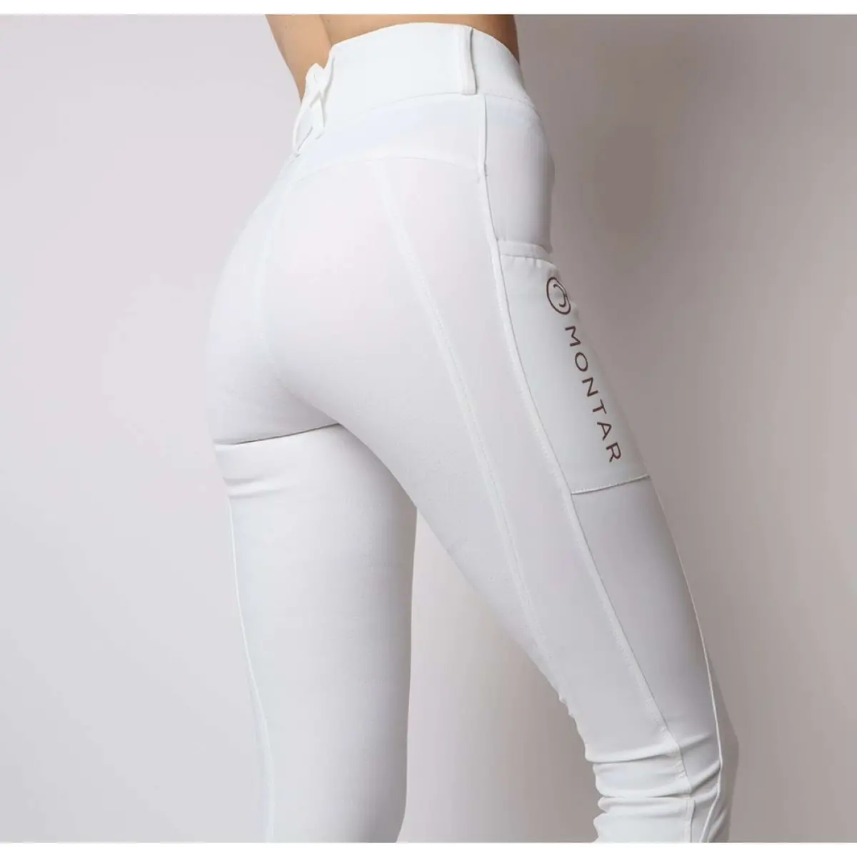 Montar Rijlegging Rosegold Logo Junior Wit 1
