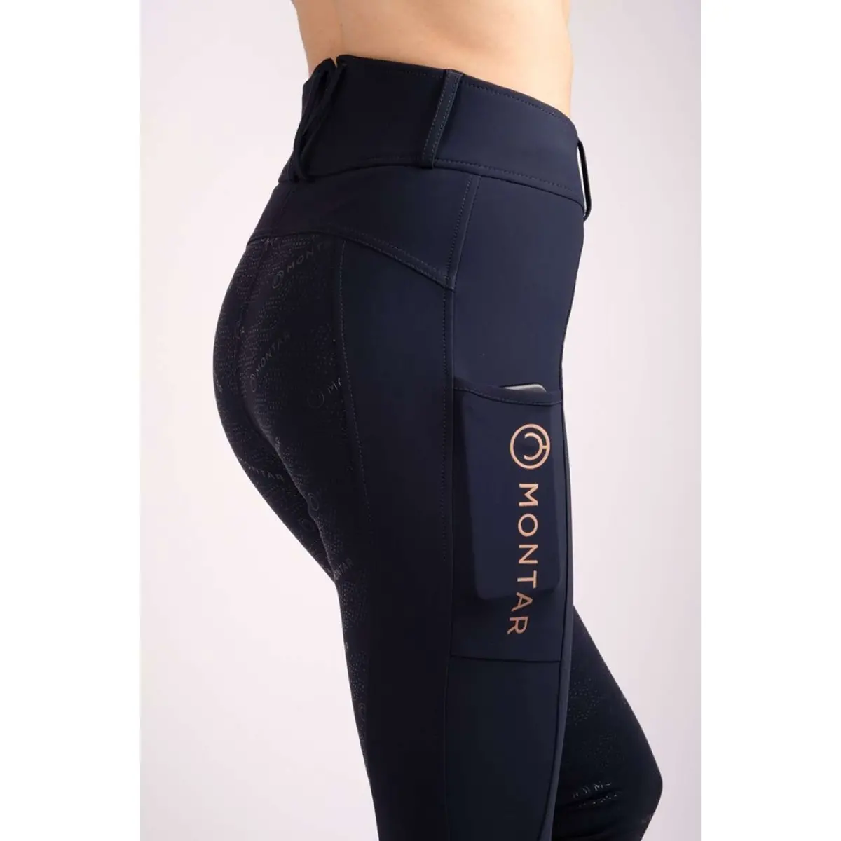 Montar Rijlegging Rosegold Logo Junior Navy 1