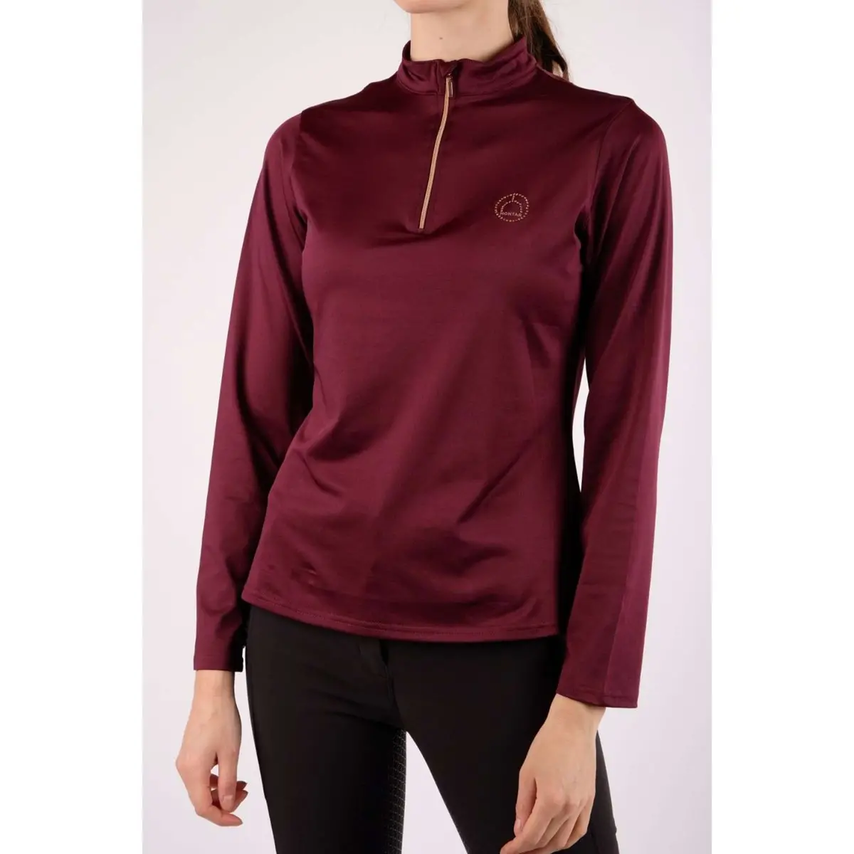 Montar Shirt Everly Rosegold Junior Lange Mouwen Plum 1