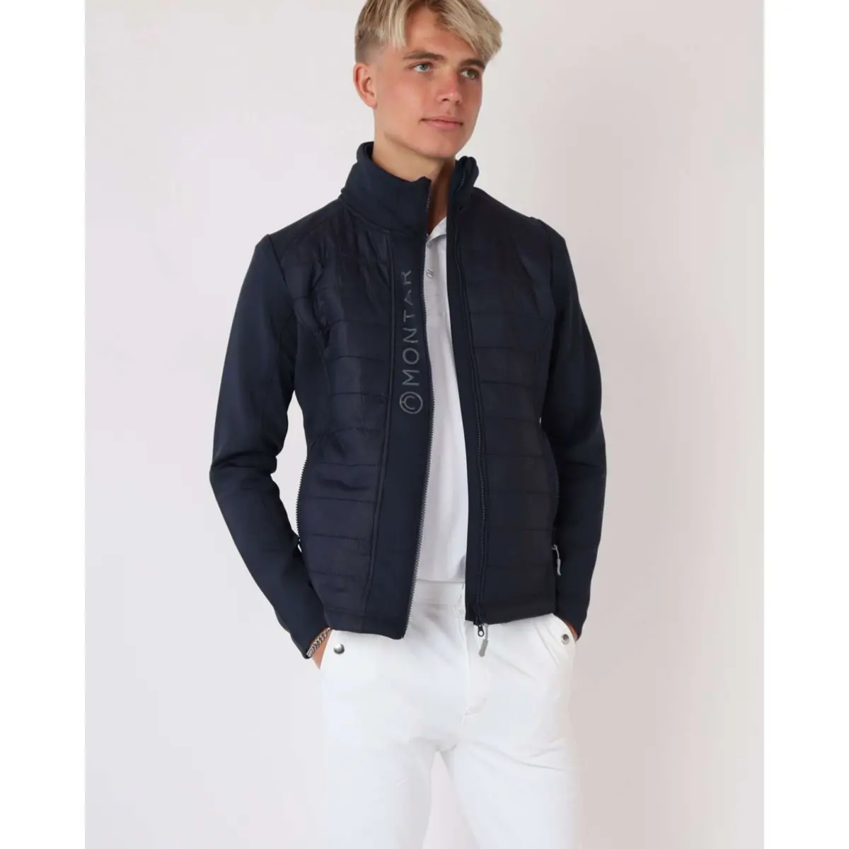 Montar Jas Emanuel Quilt Unisex Donkerblauw 1