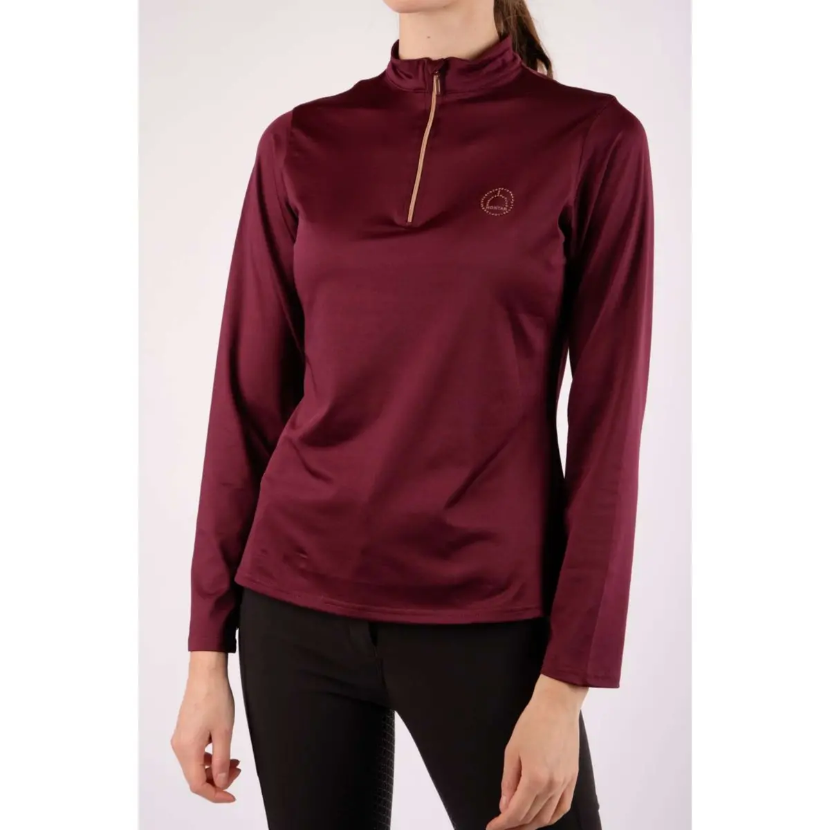 Montar Shirt Everly Rosegold Lange Mouwen Plum 1