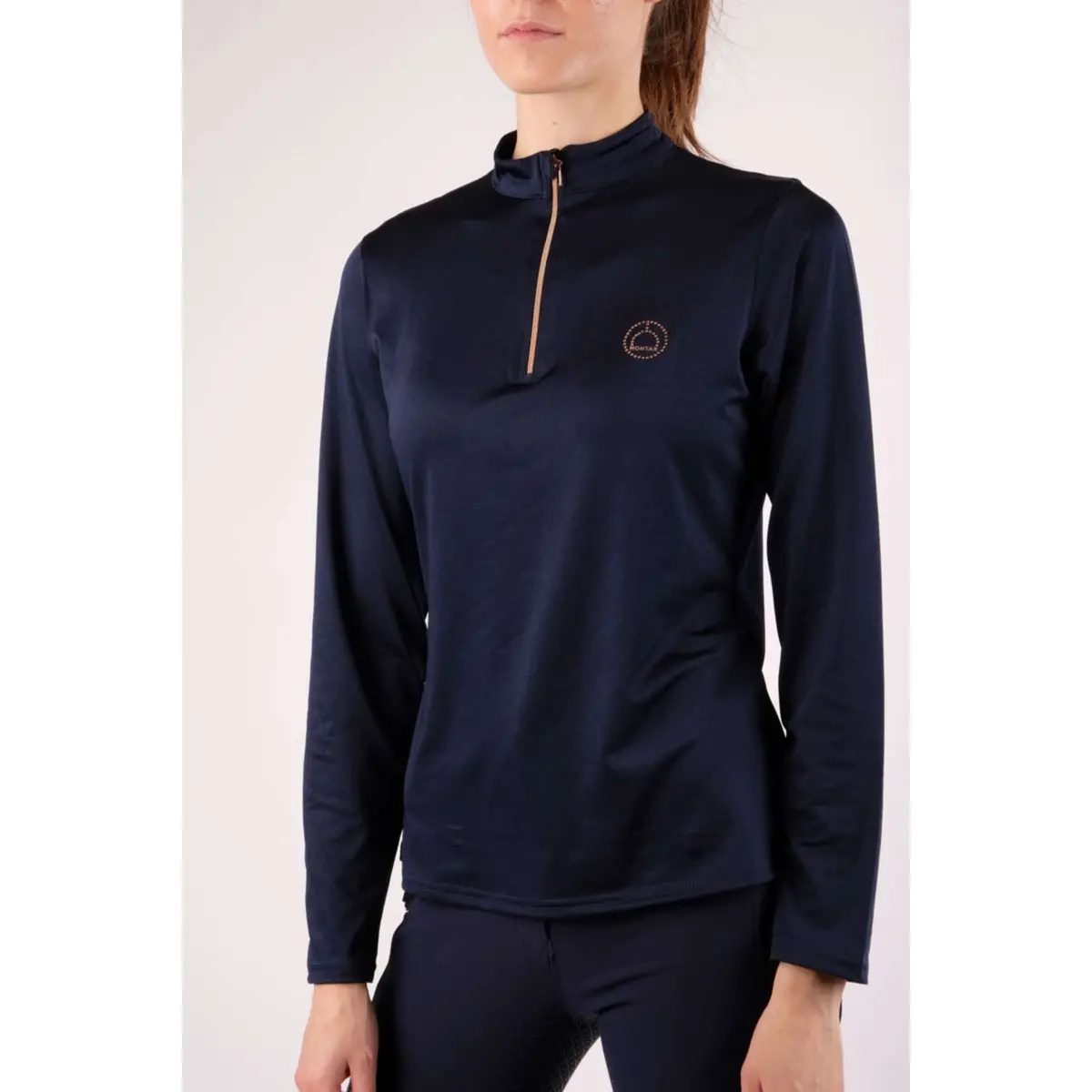 Montar Shirt Everly Rosegold Lange Mouwen Navy 1