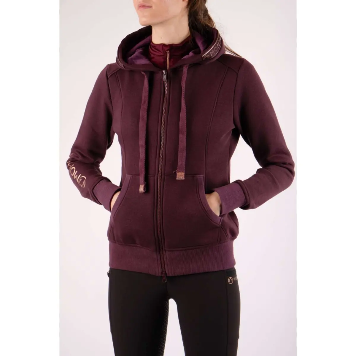 Montar Vest Macie Rosegold Logo Plum 1