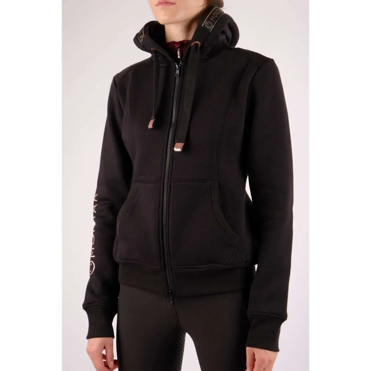 Montar Vest Macie Rosegold Logo Zwart 1