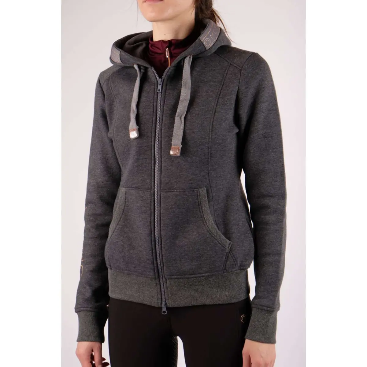 Montar Vest Macie Rosegold Logo Grijs 1