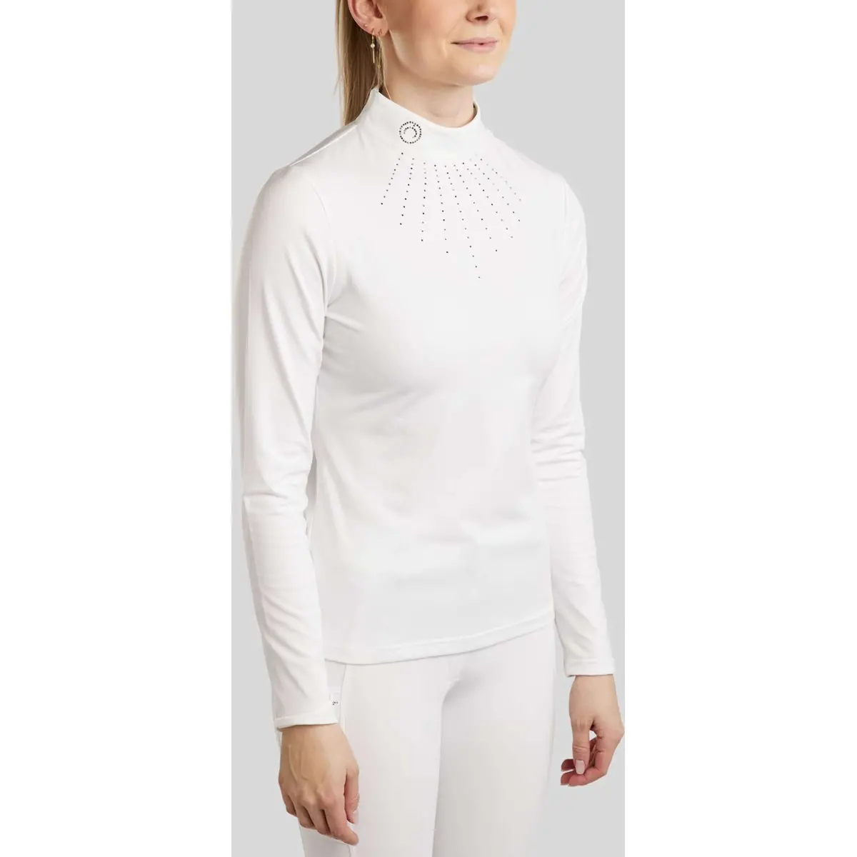 Montar Wedstrijdshirt Moemilia Lange Mouwen Wit 1