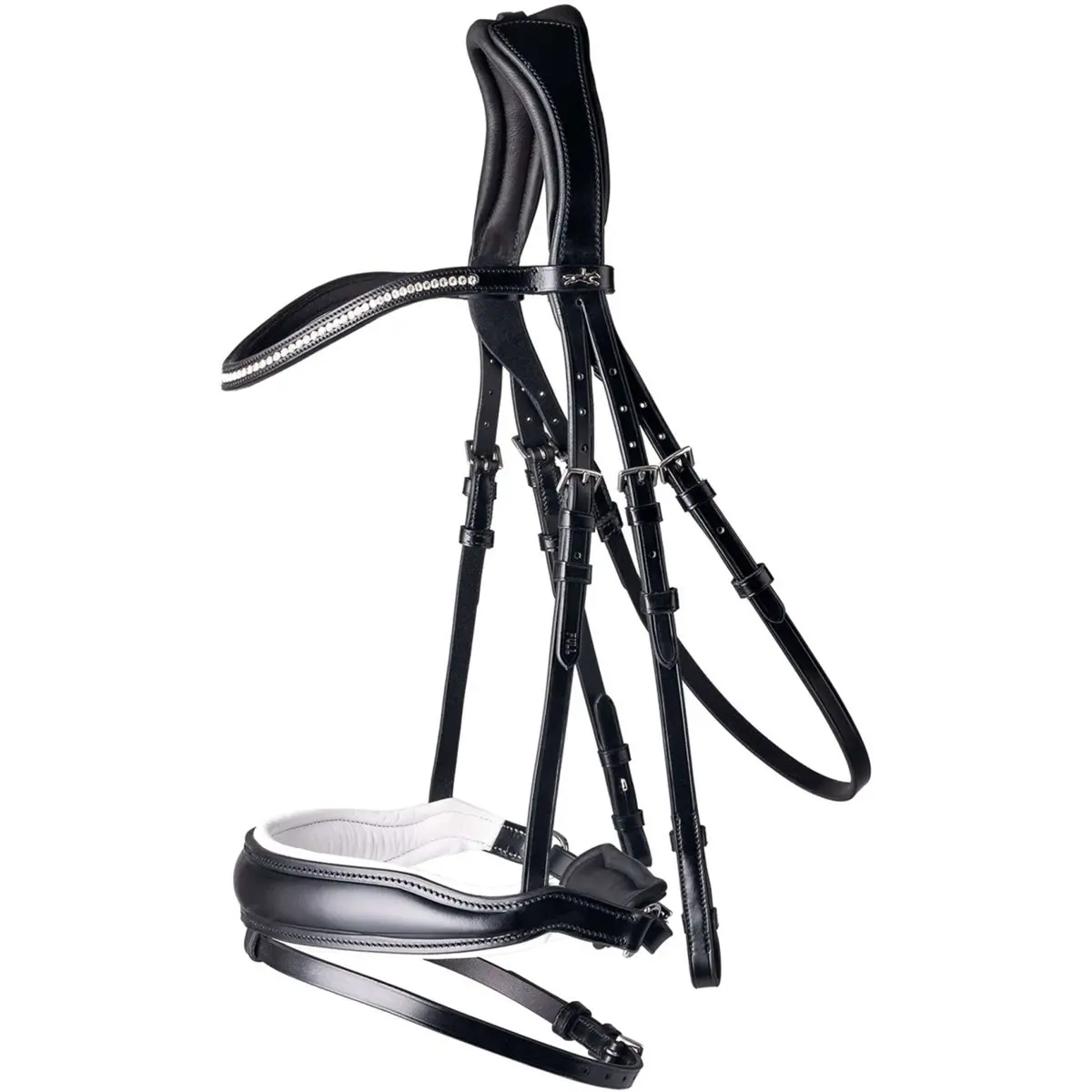 Schockemöhle Hoofdstel Premium Sports Stanford Zwart/Wit 1