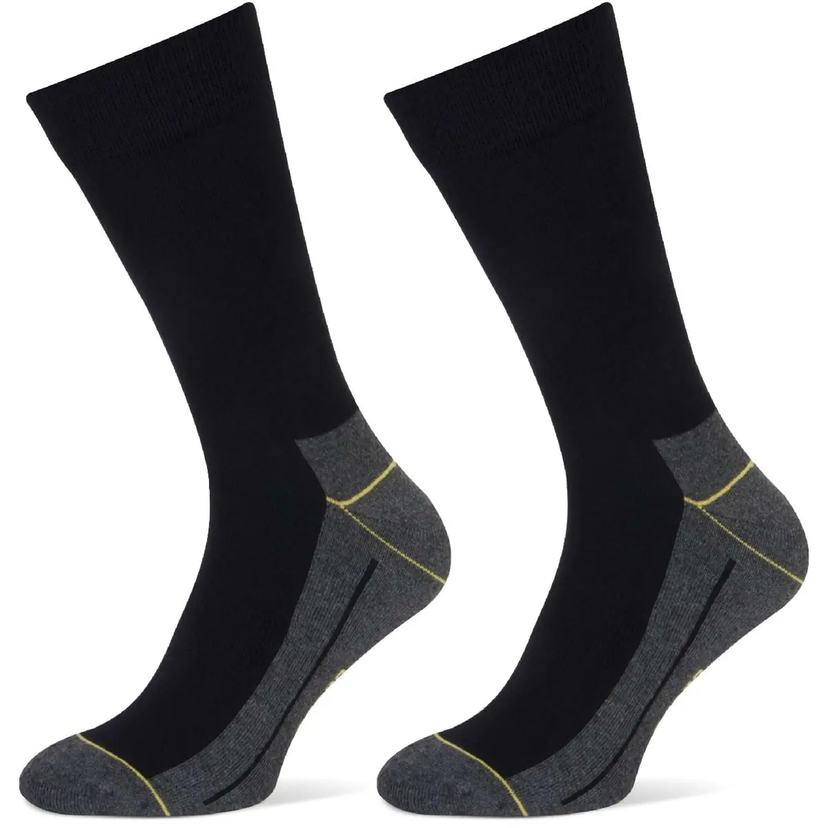 Stapp Yellow Sokken Walker 2-Pack Zwart 1
