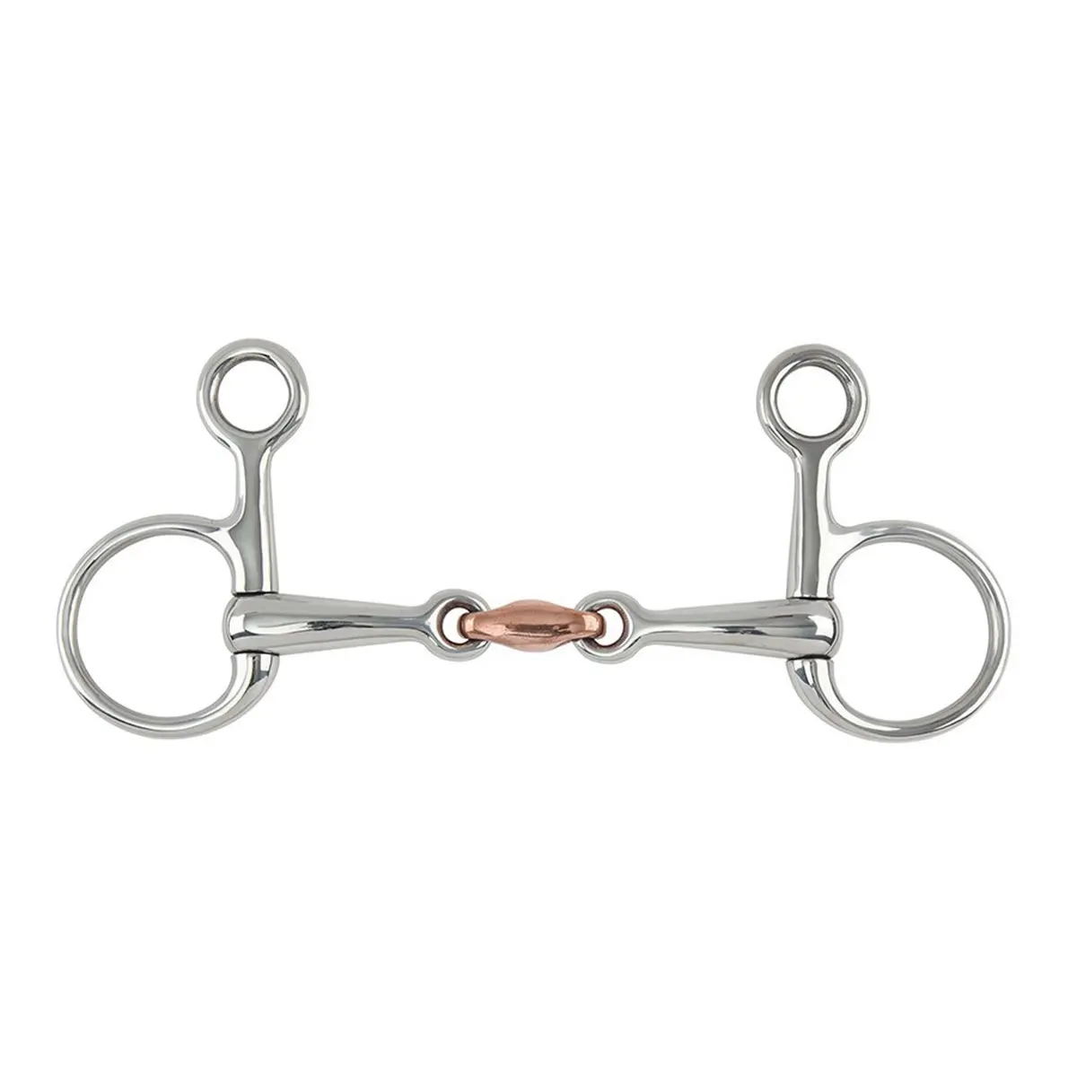 Shires Bauchertrens Bit Koperen Schakel Rvs 1